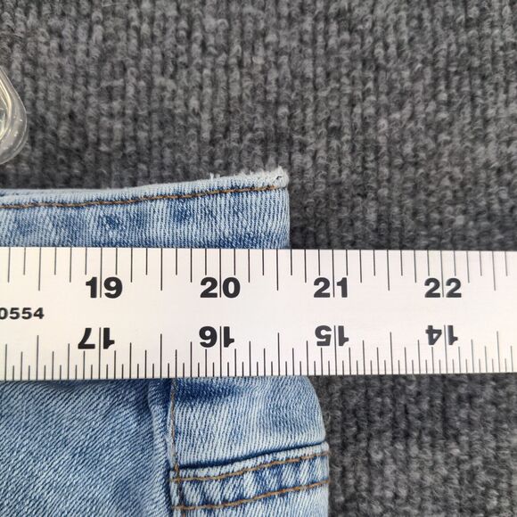 Maurices Womens Cut Off High Rise Jean Shorts Blue Size 22W Denim Button Fly - Picture 4 of 12